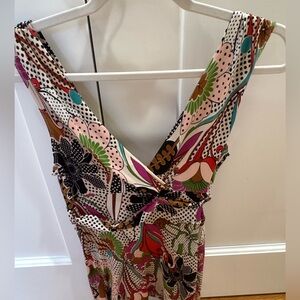 Floral Multicolor V-Neck Maternity top